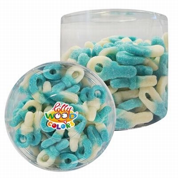 Lollywood Zure Tutters Wit/Blauw 1,2 kg